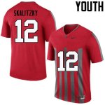 Youth Ohio State Buckeyes #12 Brendan Skalitzky Throwback Nike NCAA College Football Jersey OG SPG4044AO